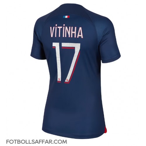 Paris Saint-Germain Vitinha Ferreira #17 Hemmatröja Dam 2023-24 Kortärmad